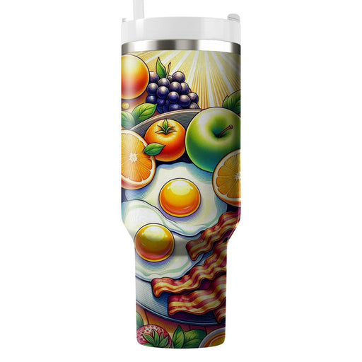 Sunny Side Up Breakfast  Personalized Tumblers