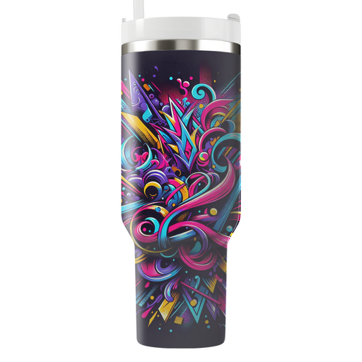 Vibrant Graffiti  Custom Tumblers