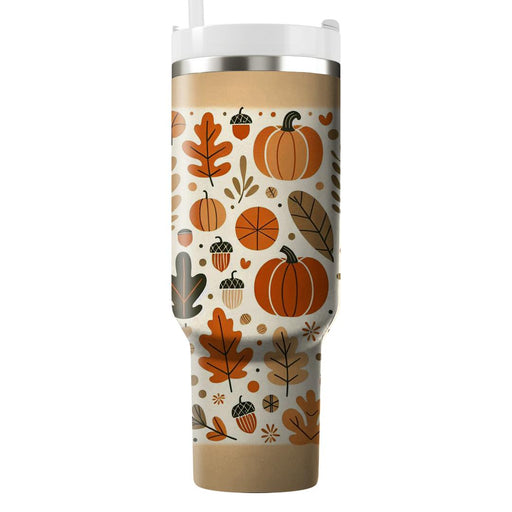 Whimsical Harvest - A Thankful Season  Personalized Tumblers