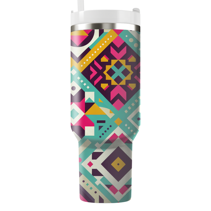 Geometric Blossom Fusion  Custom Tumblers