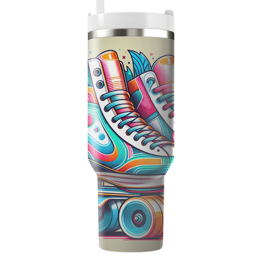 Retro Style Roller Skates Custom Tumblers