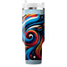 Bold Artistic Brush Swirls  Decorative Tumblers