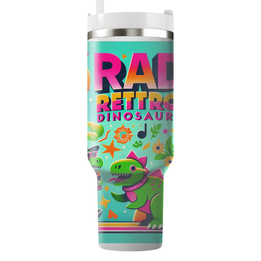 Rad Retro Dinosaurs Personalized Tumblers