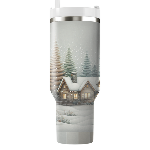 Winter Cozy Cabin Retreat Decorative Tumblers