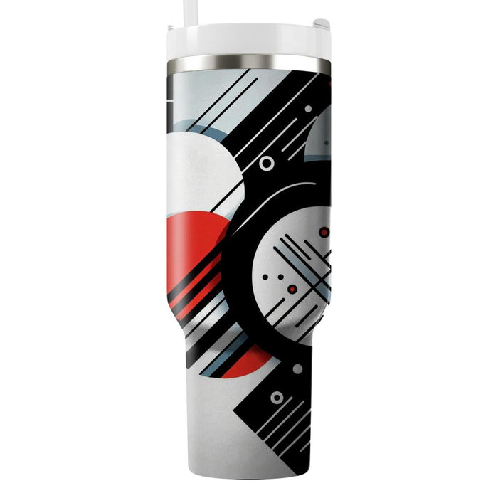 Abstract Circle And Line Pattern  Custom Tumblers