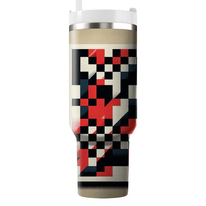 Bold Checkered  Tumbler Cups