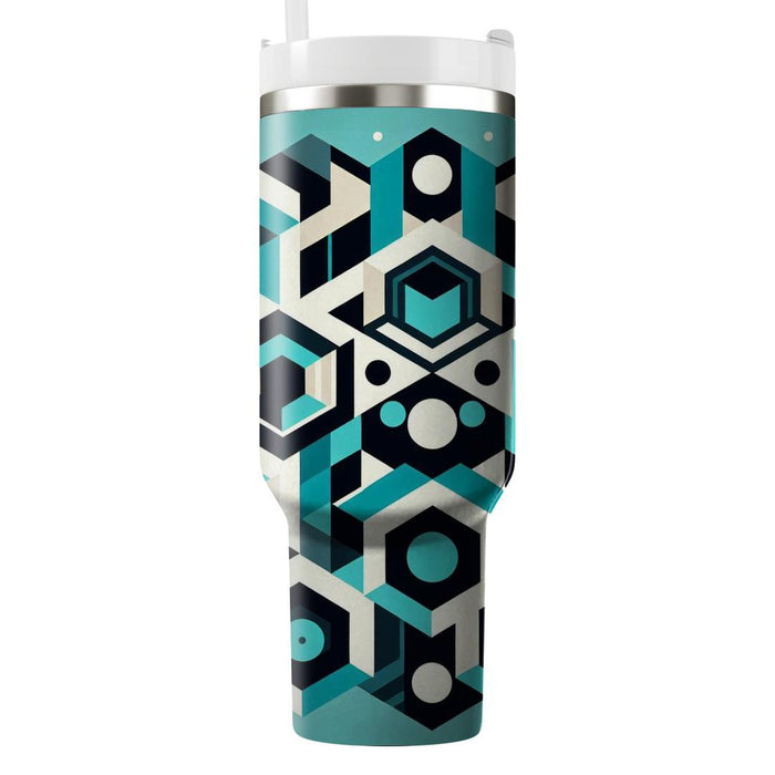 Geometric Octagon Pattern  Personalized Tumblers