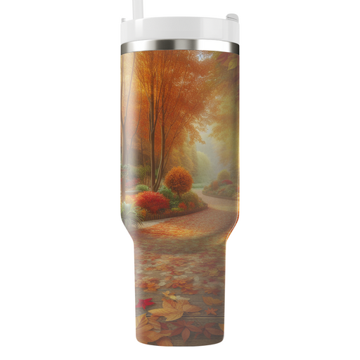 Autumn Leafy Trails  Tumblers With Lids