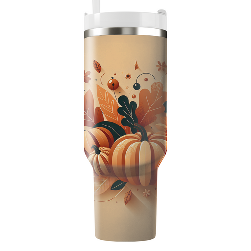 Whimsical Harvest - Eclectic Thanksgiving  Tumbler Cups