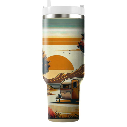 Vintage Caravan Dreams  Tumbler Cups