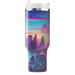 Futuristic Neon Landscape  Tumbler Cups