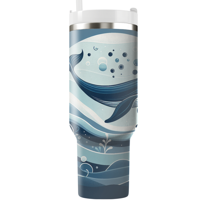 Serene Whale Dance  Personalized Tumblers