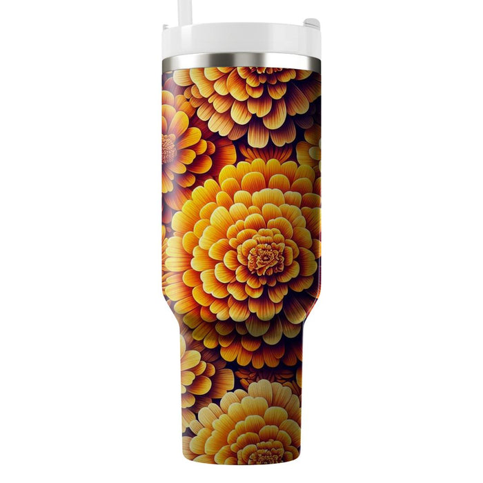 Sunset Marigold Melody  Tumbler Cups