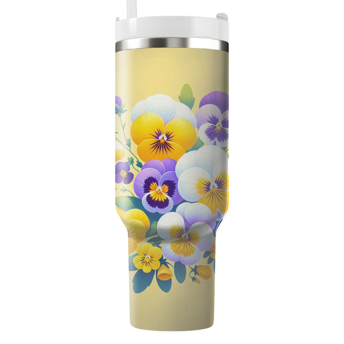 Sunshine Pansy  Insulated Tumblers