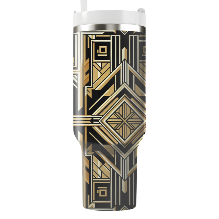 Geometric Art Deco Lines  Decorative Tumblers