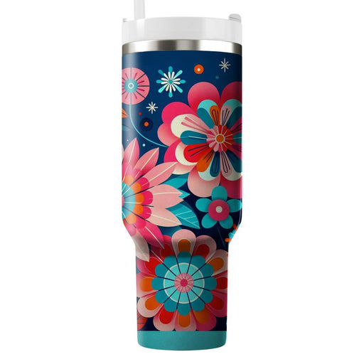 Floral Burst  Unique Tumblers