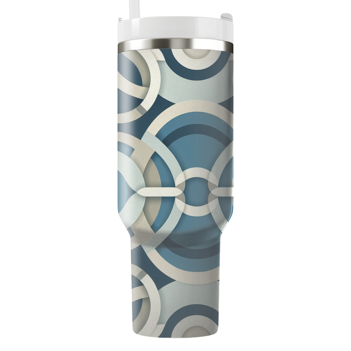 Modern Interlocking Circles Custom Tumblers