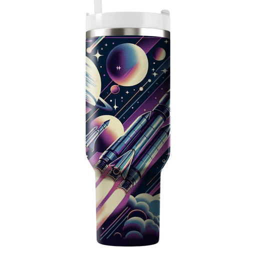 Retro Galactic Odyssey  Custom Tumblers