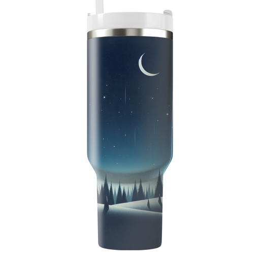 Winter Midnight Forest  Custom Tumblers