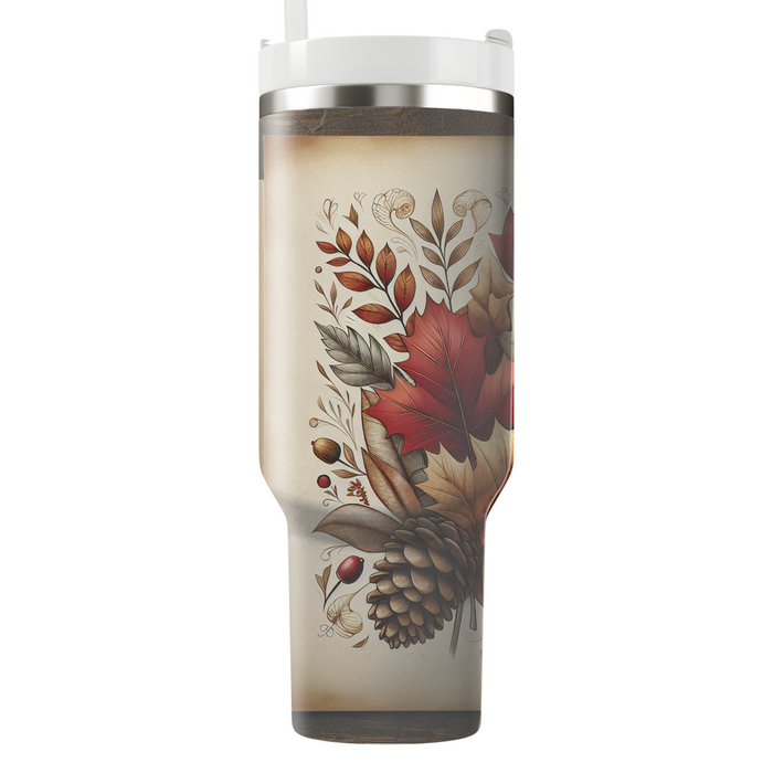 Autumn Pinecone Delight  Tumbler Cups