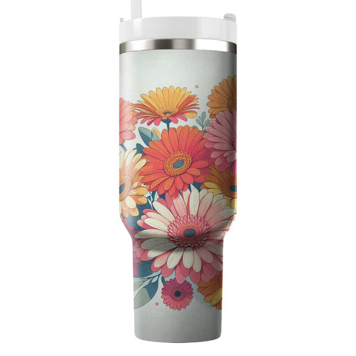 Vibrant Gerbera Daisy  Insulated Tumblers