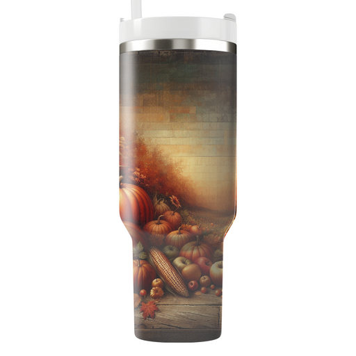 Autumn Harvest Dreams Decorative Tumblers