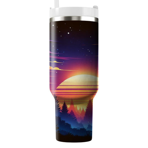 Autumn Twilight Journey  Insulated Tumblers