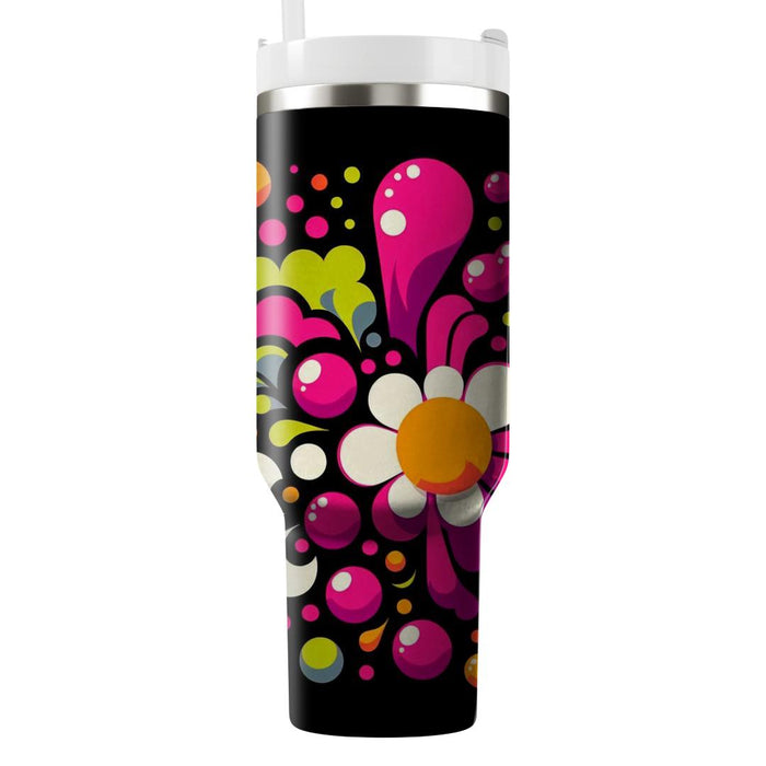 Funky Retro Polka Dots  Tumbler Cups