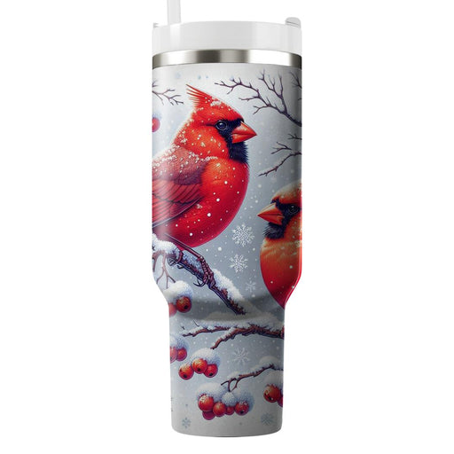 Winter Cardinal Serenade  Tumblers For Gifts