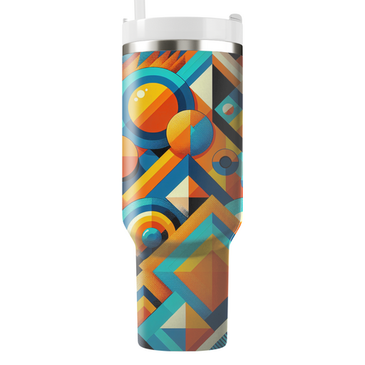 Bold Geometric Patterns Personalized Tumblers