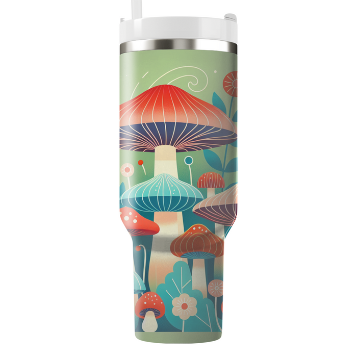 Whimsical Mushroom Garden  Custom Tumblers