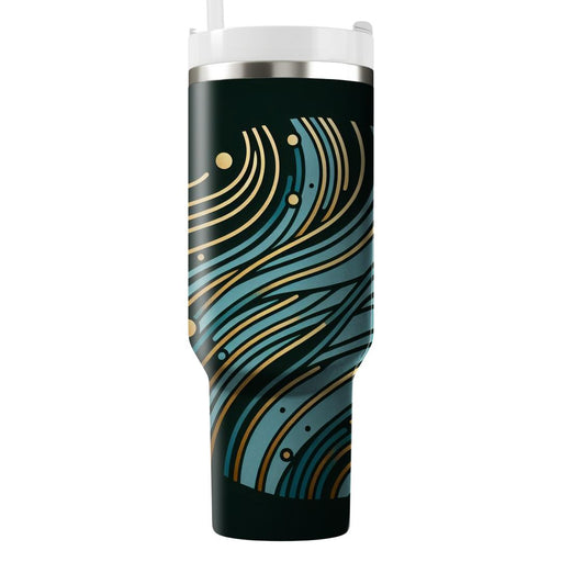 Artistic Abstract Lines  Custom Tumblers