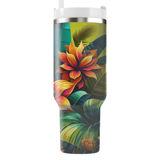 Bold Botanical Adventure  Travel Tumblers