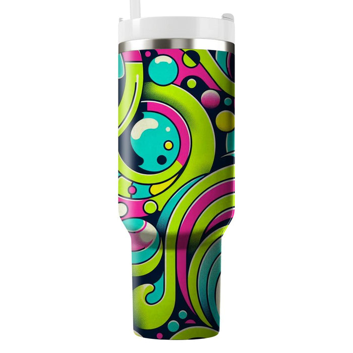 Retro Paisley Pop  Travel Tumblers