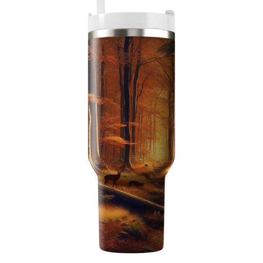 Autumn Woodland Retreat  Tumblers With Lids