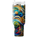 Vivid Swirl Pattern  Tumblers With Lids