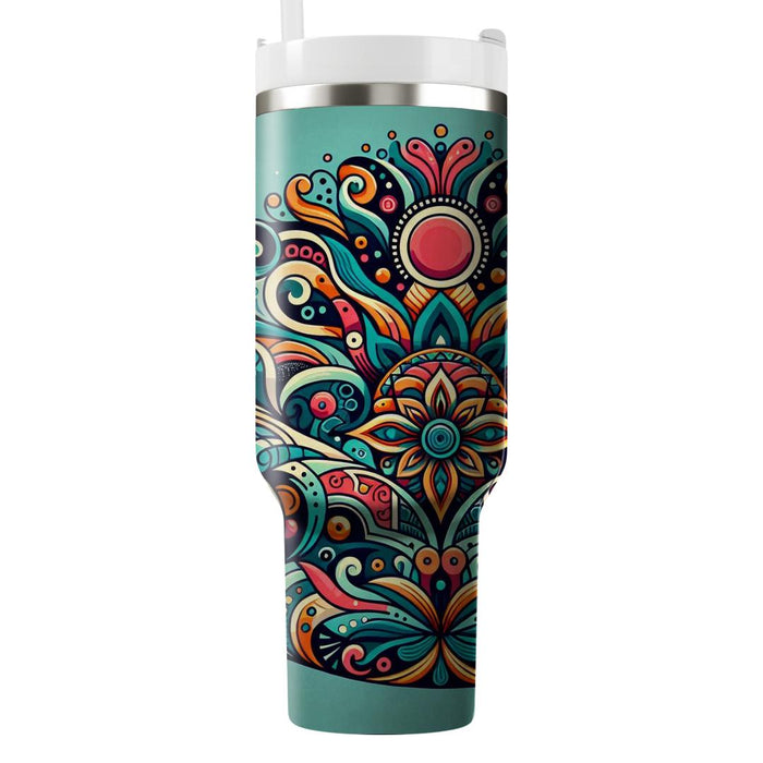 Bohemian Vibe  Tumblers With Lids