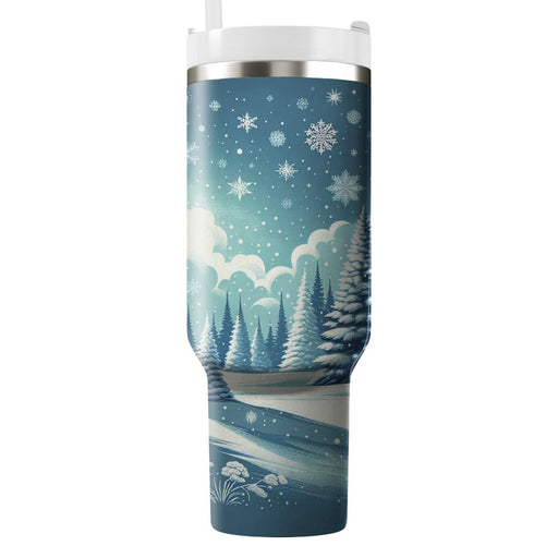 Winter Forest Enchantment  Tumblers With Lids