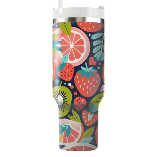 Retro Fruit Medley Travel Tumblers