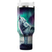 Aurora Borealis Wolf  Tumbler Cups