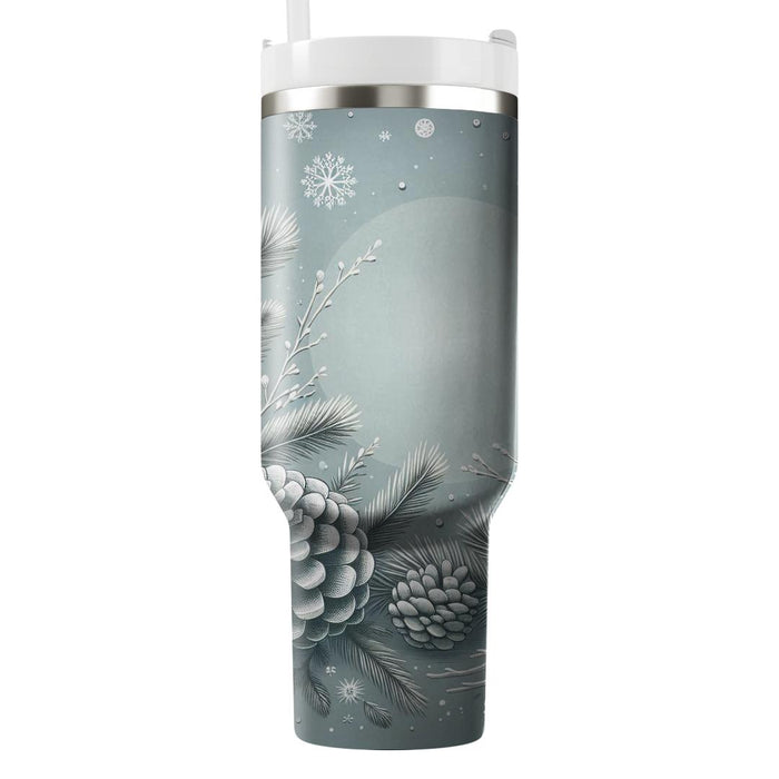 Winter Pine Cone Serenity  Travel Tumblers