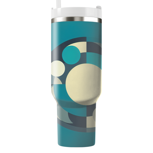 Geometric Circle Overlap  Tumblers With Lids