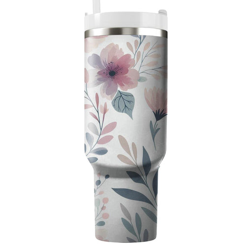 Abstract Watercolor Florals  Insulated Tumblers