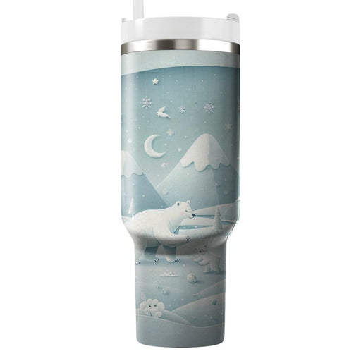 Winter Polar Bear Wonderland  Tumblers For Gifts