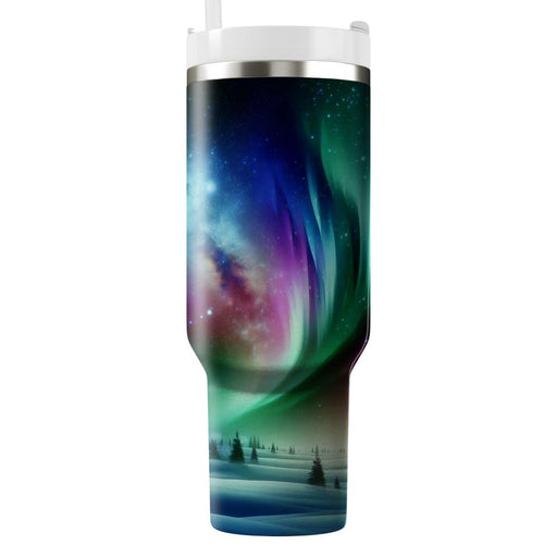 Winter Northern Lights Dream  Tumbler Cups