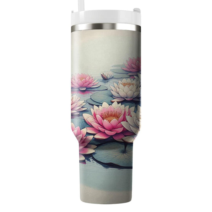 Serene Water Lily Dream  Tumbler Cups