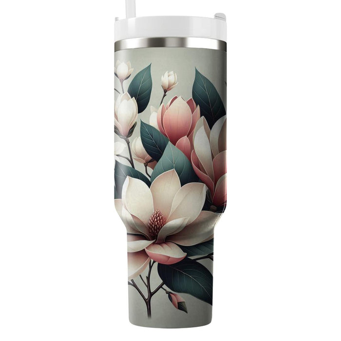 Blushing Magnolia Grace  Unique Tumblers