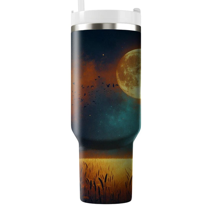 Autumn Harvest Moonlight Tumblers With Lids