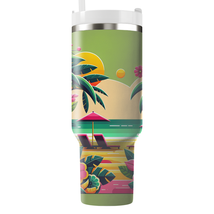 Tropical Paradise Travel Tumblers