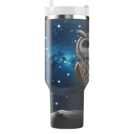 Starlit Owl Wisdom  Decorative Tumblers